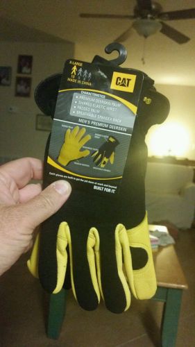 CAT Men&#039;s Premium Deerskin Gloves CAT012205J Padded Palm Jumbo, per pair, NWT