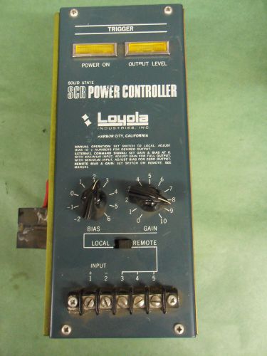 SCR LPAC-J-240-2 POWER CONTROLLER 01-3717 240V 10 AMP LOYOLA CONTROLLER