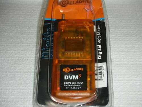 Gallagher DVM3 Digital Volt Meter Electric Fence Voltage Meter Water Safe *New*