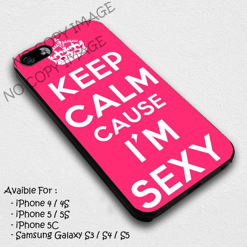 Pink girl Female KEEP CALM Shell Iphone Case 5/5S 6/6S Samsung galaxy Case
