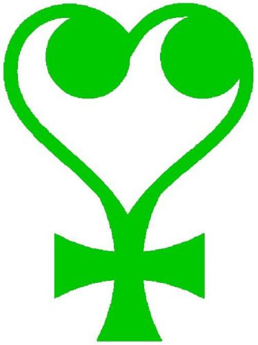 30 Custom Green Templar Heart Personalized Address Labels
