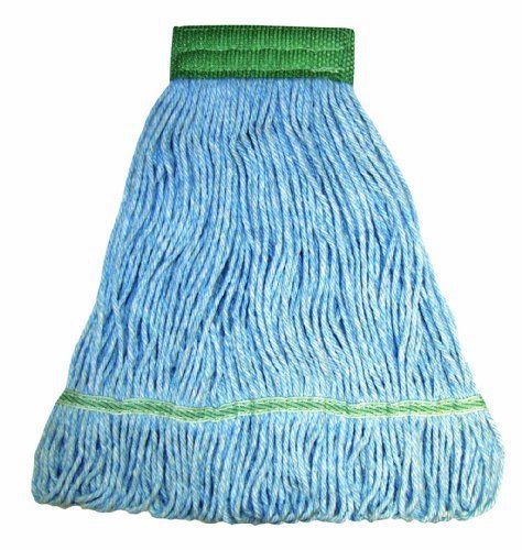 Wilen A11201, E-Line Looped End Wet Mop, Small, 5&#034; Mesh Band, Blue Case of 12