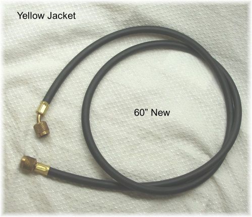 Yellow jacket 60&#034; black charging hose 1/4&#034; ac 60&#034; for sale