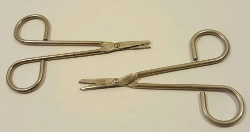 Straight Uterine Scissor, 4.5&#034; Operating Surgical Medical Steel (Lot of 2)