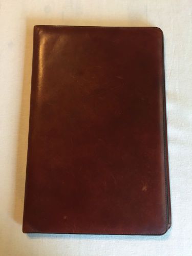 BOSCA Leather Legal Pad Cover 8.5 x 14 in AMBER
