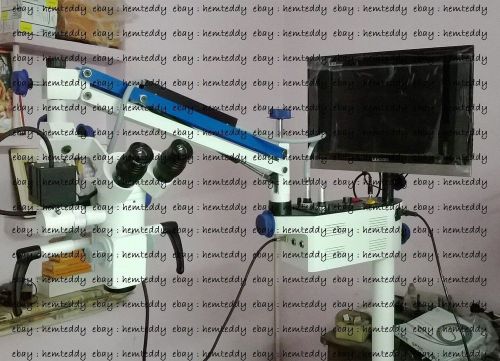 ***ent surgical microscope - wall mount - 3 step - ccd camera &amp; beam splitter for sale