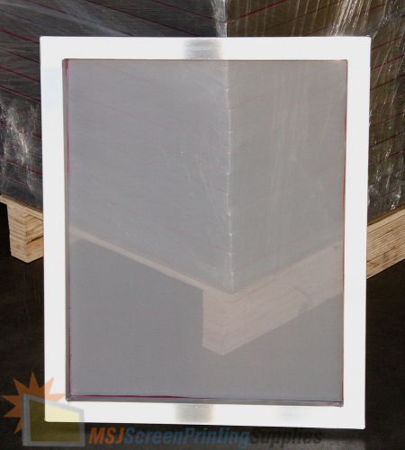 2-pack 20&#034;x24&#034; aluminum screen printing frames - 60 white mesh pre-stretched for sale