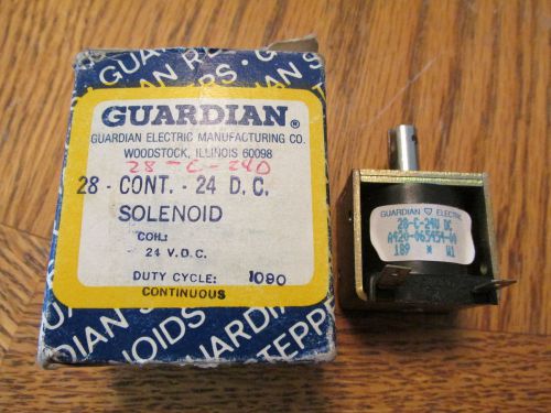 NEW NOS Guardian Electric 28-C-24V Solenoid, Continuous, 24VAC, 8VA, 17.4 Ohm