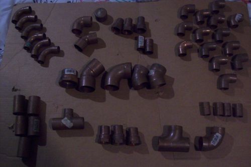 copper fittings large lot of 49 no reserve