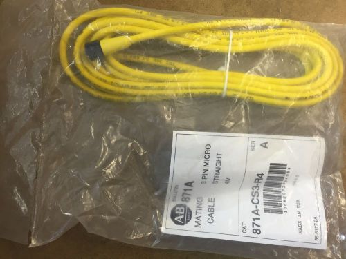 Allen Bradley 871A-CS3-R4 3 Pin Micro Cable