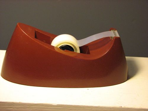 Vintage 3M SCOTCH TAPE Decor Dispenser Model C-15/ Brown, Heavy Duty/MADE IN USA