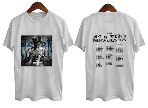 Justin Bieber Purpose World Tour 2016 T-Shirt White