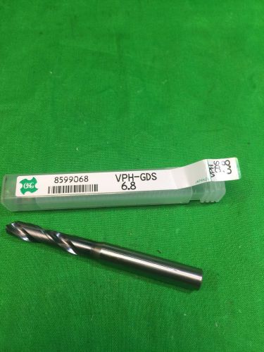 NEW OSG 6.8MM (.2677) CARBIDE, COATED 2 FLUTE TWIST DRILL BIT   8599068 VP-GDS