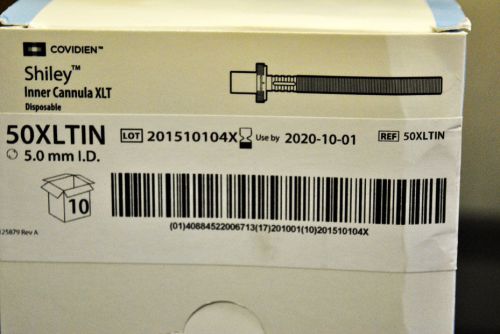 Covidien Shiley Inner Cannula XLT Disposable 5.0mm #50XLTIN NEW/SEALED IN DATE