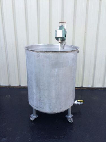 175 gallon stainless steel mixing tank, clamp on lightnin mixer for sale