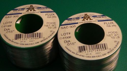 AIM Solder 14900 -SAC305  Lead Free Solder Wire - 0.15&#034; Dia. - 1 lb