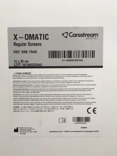 X-Omatic Intensifying Screens Reg Hinged 15x30cm Carestream X-Ray Film Pan Kodak