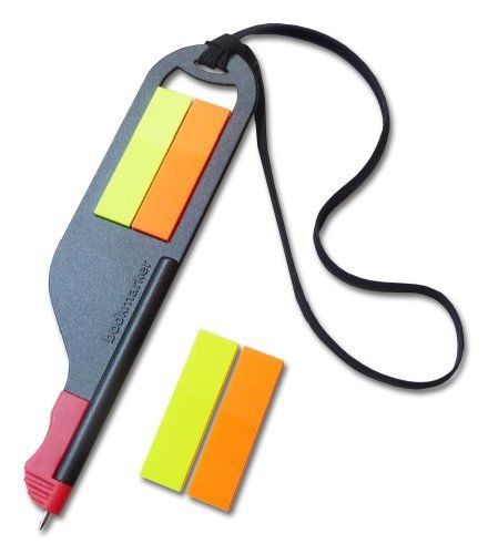 Everyday Innovations Bookmarker Flag Pen And Bookmark, 100 Self Stick Flags,