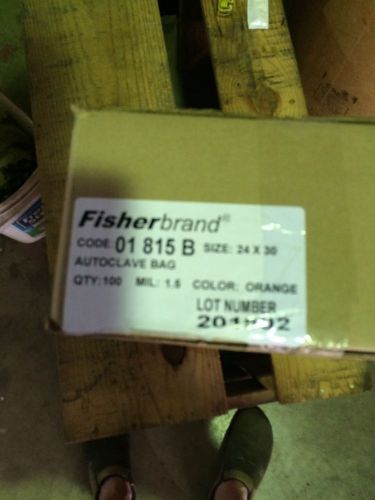 Fisherbrand Autoclave Bags 24 x 30, model 01815B Orange box of 100 3 available