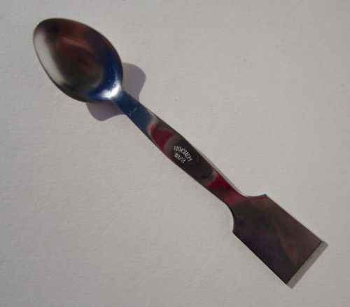 Bochem Chemical Spoon AL LHU 18/8 Spoon Bowl on One End Palette Knife on Other