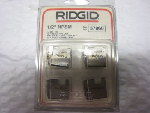 Ridgid # 37960 1/2 in. NPSM Threading  pipe dies 14 TPI right hand FREE SHIPPING