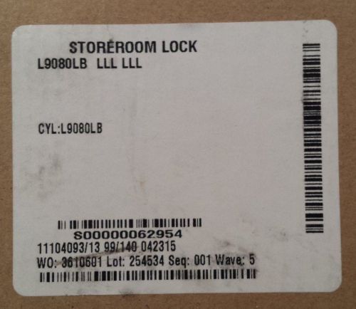 Schlage l9080lb rh 134 storeroom function mortise lock body for sale