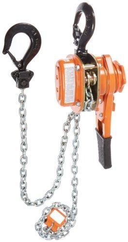 CM 5328 Steel Lever Operated Hoist, 11&#034; Lever, 2000 lbs Capacity, 5&#039; Lift Height