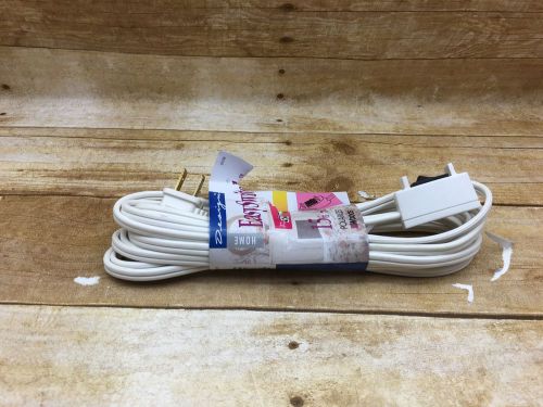 Woods 16/2 Extension Cord with Switch, Wired Remote On/Off, White, 15-Feet