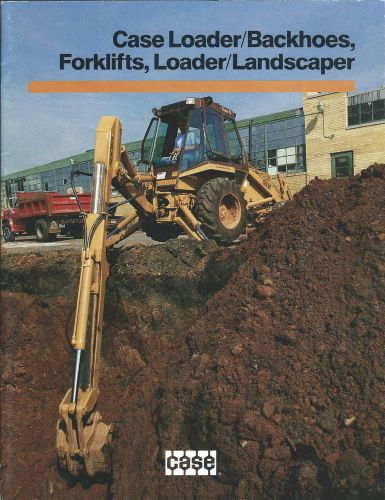 Equipment Brochure - Case - Loader Backhoe Forklift Product Overview  (E2978)