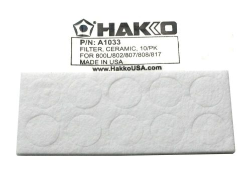 Hakko a1033 ceramic filter 10 pack new 802/808/800l/707/706/807/809/817 [pz3] for sale