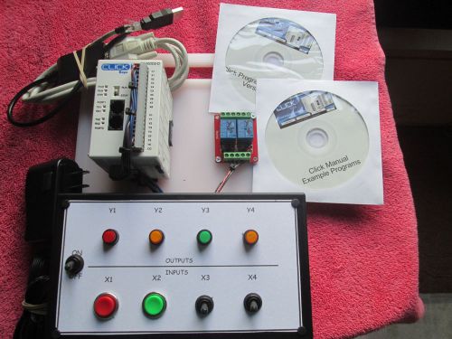 Automation direct click plc trainer, complete training kit everything needed for sale
