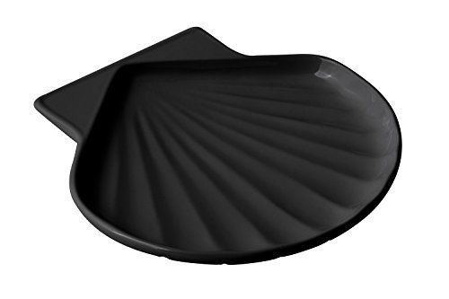 Bon chef 5044blk aluminum fish shell dish, size 8&#034;, black pack of 6 for sale