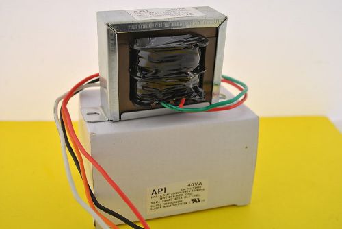 Api t2404 control transformer 40va  pri. 120/208/240 v 50/60hz, sec. 24vac nib for sale