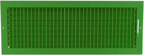24w&#034; x 8h&#034; adjustable air supply diffuser - hvac vent duct cover grille [green] for sale