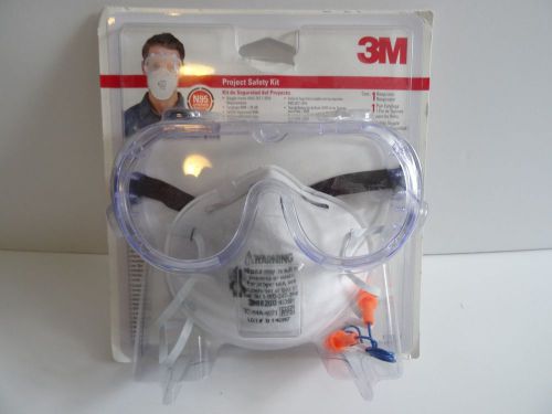 3M Project Safety Kit NEW Safety Goggles w/ Earplugs Mask Particulate Respirator