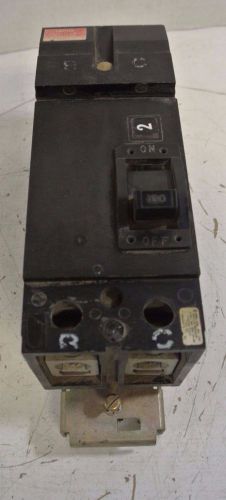 Used square d q221100bc  2 pole 100 amp i line breaker 240v b &amp; c phases q2 for sale