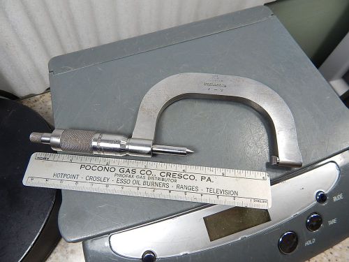 Vintage Old Tool 2-3 Brown &amp; Sharpe Whitworth 8-12 55 degree Micrometer