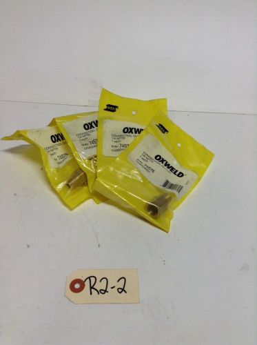 *NIB* ESAB Oxweld Outlet Connection 1/4 NPTM P/N: 74S76 (Lot of 4) *Warranty*