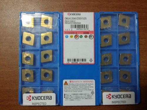 10 inserts CNGA443T00625AA A66N ***Kyocera***CNGA 120612S01525 A66N