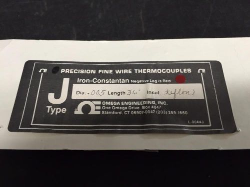 Omega engineering precision fine wire thermocouoples j type iron-constantan for sale