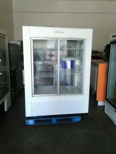 Two door  freezer glass front