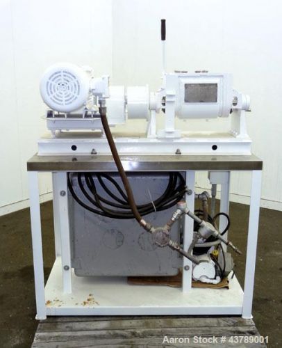 Used- Aaron Process Machinery Lab Size Double Arm Mixer, 2 gallon working capaci