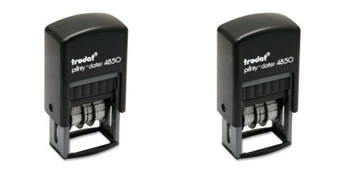 Trodat Economy Self-Inking 5-In-1 Micro Receiving Messages Date Stamp, Stamp Imp