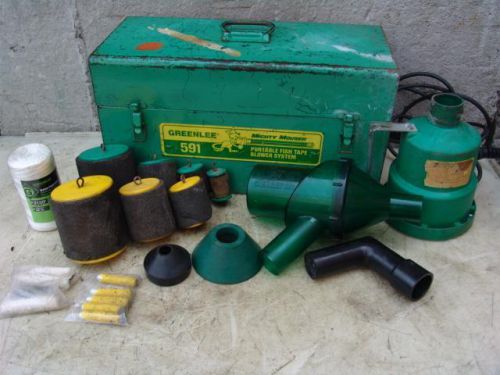 GREENLEE 591 MIGHTY MOUSER FISH LINE TAPE BLOWER KIT FISHING PULLER TUGGER