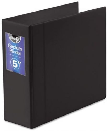 Find It Heavy Duty Flat Binder, 5 Inches, Non-View, Black (FT07095)