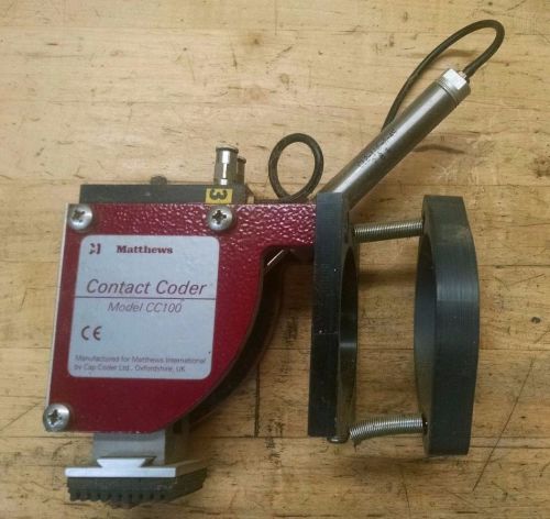 Cc100 contact coding &amp; marking head matthews for sale