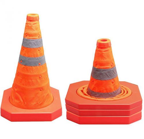 Cartman collapsible traffic cone 15,5 inches, multi purpose pop up reflective sa for sale