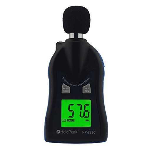 Holdpeak holdpeak 882c digital decibel sound level meter tester 30 - 130 dbc for sale