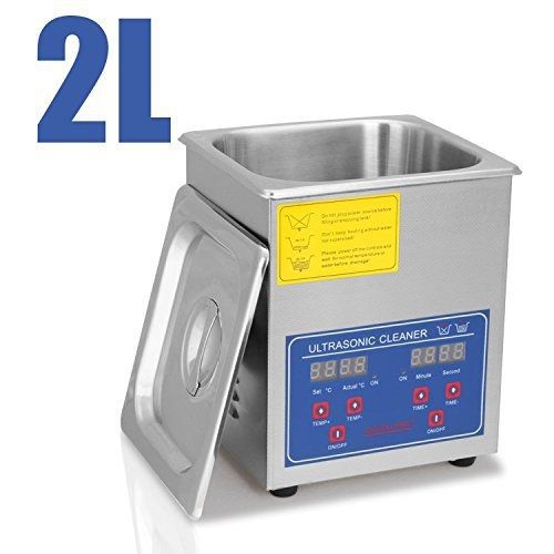 HFS (R) Commercial Grade Digital Ultrasonic Cleaner - Stainless Steel 2L (0.5G)