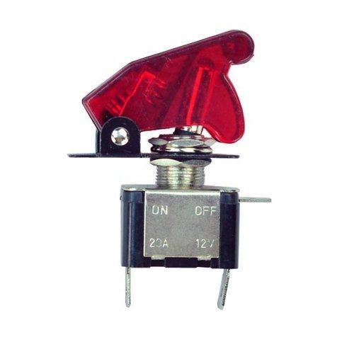 Hotsystem 12v/20a red led illuminated spst car toggle switch switch on off for sale
